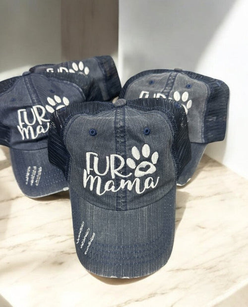 Fur Mama Embroidered Trucker Hat