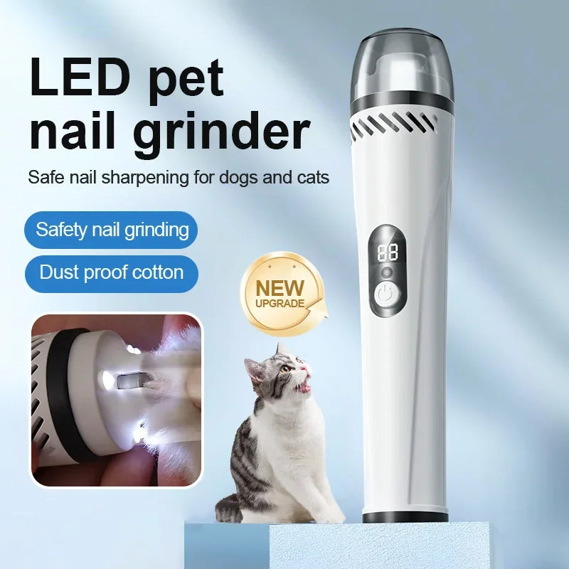 Dog Nail Cutter Upgraded Professional Electric Rechargeable Pet Nail